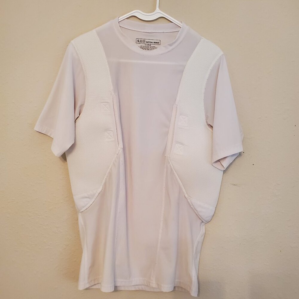 5.11 Tactical Men's Compression Tactical T Shirt Holster, Size XL